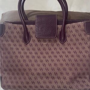 Dooney & Bourke Burgundy Monogram Tote